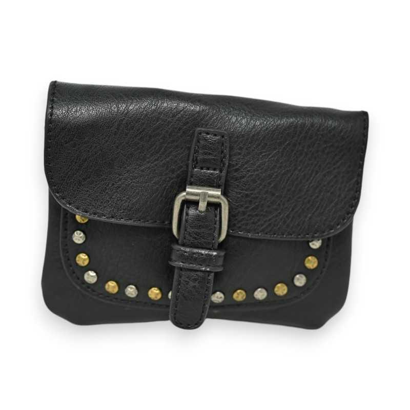 Porte-monnaie Mandoline Noir Clouté