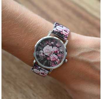 Montre Ernest pivoine rose