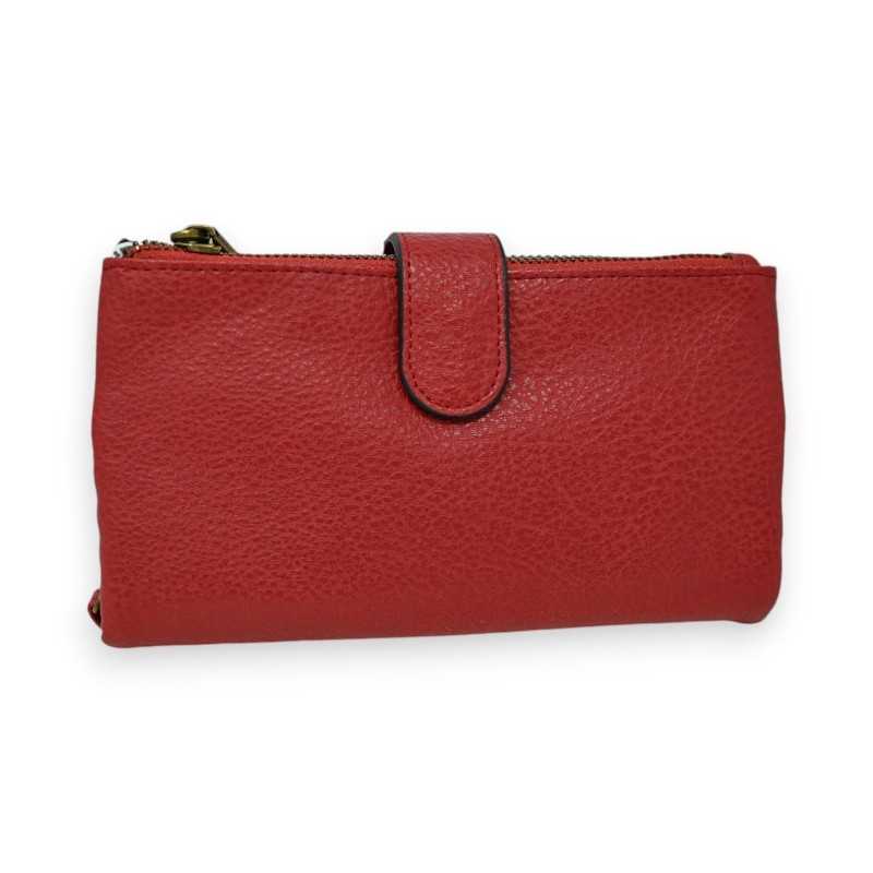 Portefeuille Compagnon Rouge Foncé Mandoline