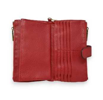 Portefeuille Compagnon Rouge Foncé Mandoline