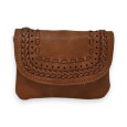 Porte-monnaie Tressé Mandoline Camel