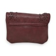 Porte-monnaie Tressé Mandoline Bordeaux