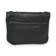 Porte-monnaie tressé Mandoline noir