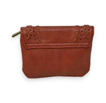 Porte-monnaie Mandoline Tressé Brique