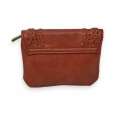 Porte-monnaie Mandoline Tressé Brique