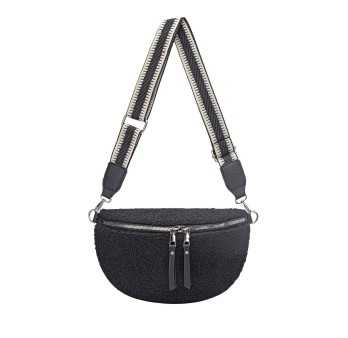 Sac banane bandoulière Moumoute noir de chez David Jones