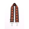 Bandoulière Tissu Ethnique Orange et Noire