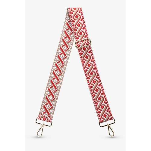 Bandoulière Tissu Bohème rouge