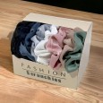 Lot de 8 chouchous unis multicolores