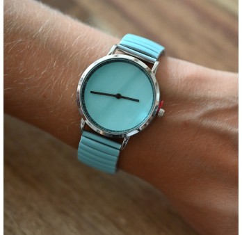 Montre Ernest turquoise uni