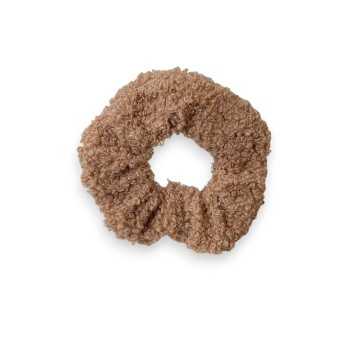 Chouchou Elastique en Bouclette Taupe
