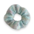 Chouchou élastique fantaisie en tricot pastel