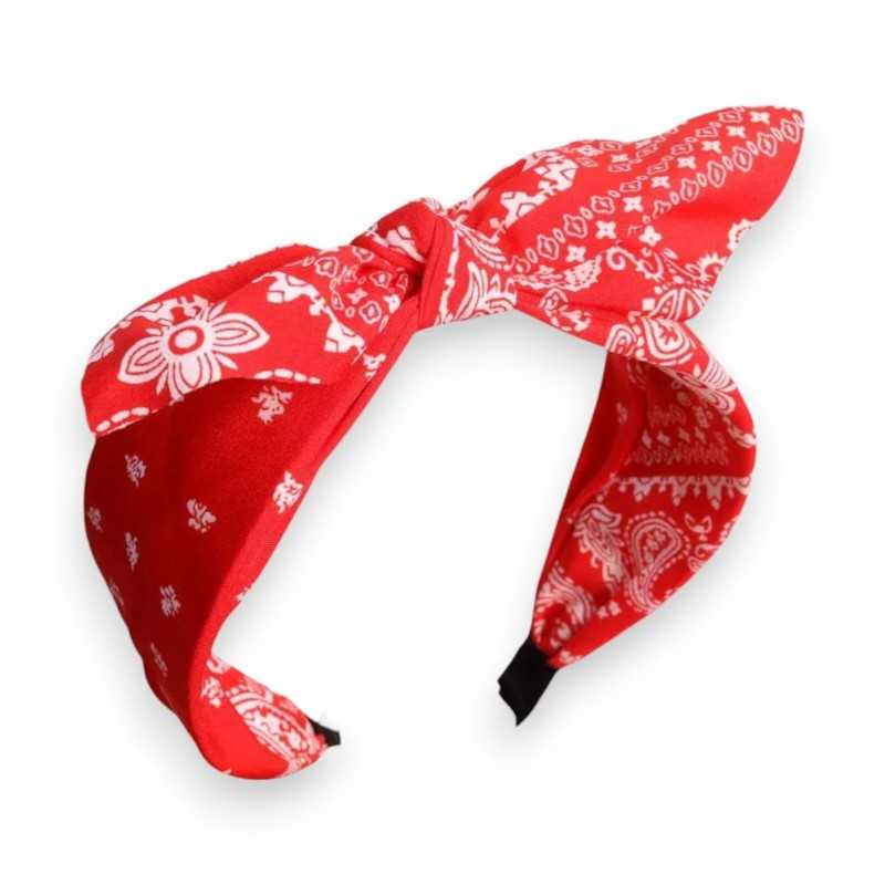 Serre-tête bandana fantaisie rouge