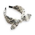 Serre-tête bandana blanc large
