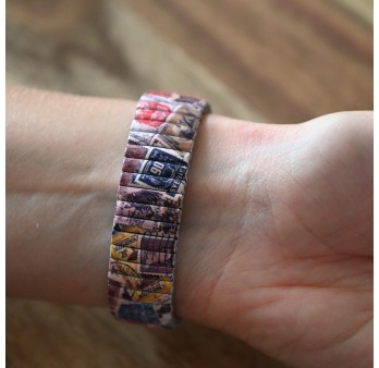 Montre Ernest patchwork timbre multicolore