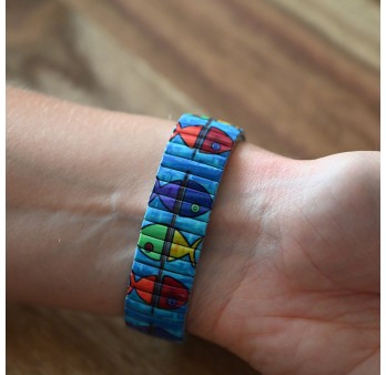 Montre Ernest poissons multicolores