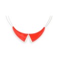 Collier Fantaisie Col Claudine Rouge de chez Ikita