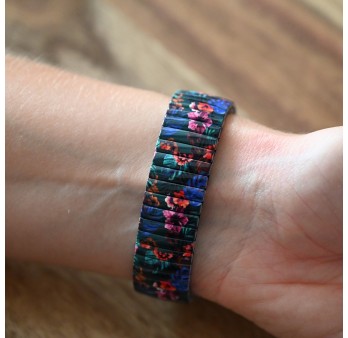 Montre Ernest imprimé fleurs tropicales