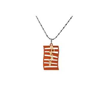 Collier rectangle ajouré Ikita