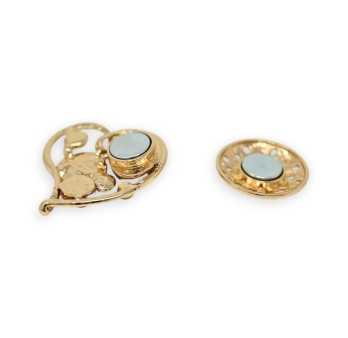 Broche Coeur Dorée Aimantée