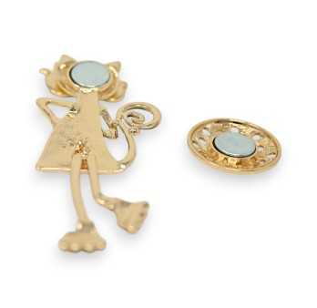 Broche aimantée chat humour