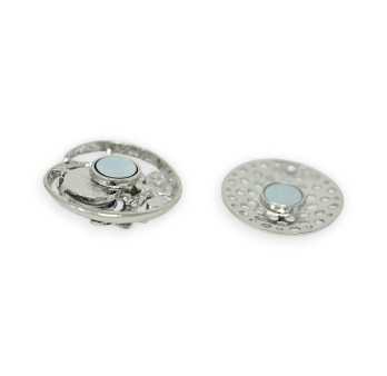 Broche aimantée fleurs et papillons multicolores