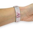 Montre élastique Ernest motif Floral rose