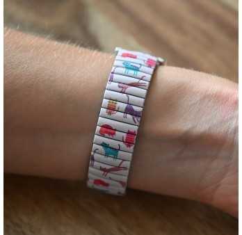 Montre Ernest chat rigolo multicolore