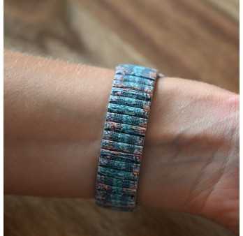Montre Ernest effet tricot vert d'eau