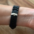 Montre Ernest silicone noir strass
