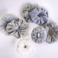 Lot de 7 chouchous gris doux