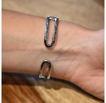 Montre bracelet ERNEST fantaisie argentée cadran pierres brillantes