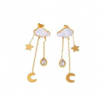 Boucles d'oreilles pendantes Rêverie Céleste