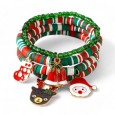 Bracelet élastique fantaisie de Noël avec breloques
