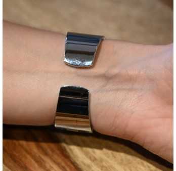 Montre bracelet Ernest argentée cadran miroir