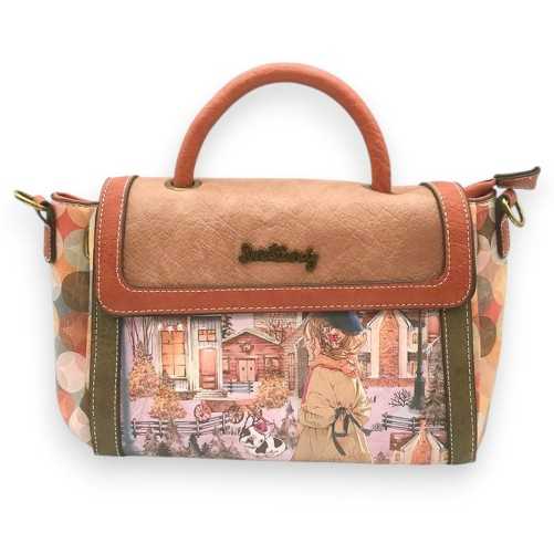 Sac à main Sweet Candy décor hiver Vintage