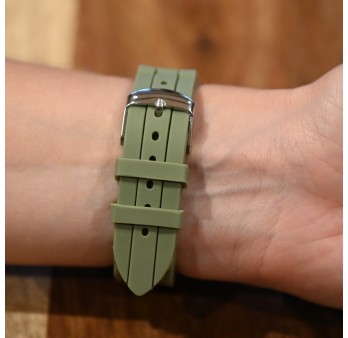 Montre Ernest silicone kaki cadran strass