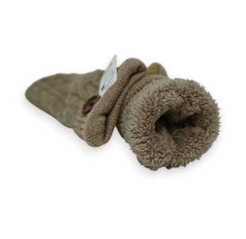Moufles tricot bi-matière