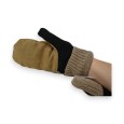 Moufles tricot bi-matière