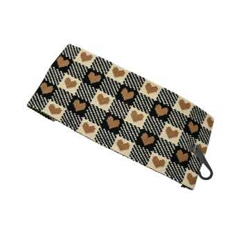 Bandeau hiver vintage cœurs