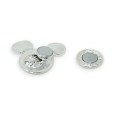 Broche Argentée tête de souris Magnétique
