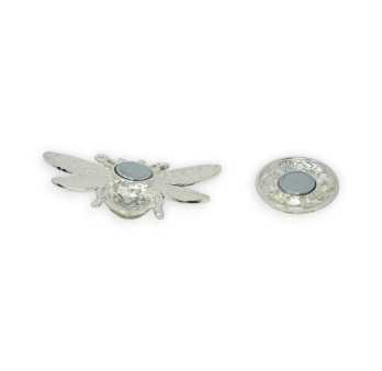 Broche aimantée Abeille Arc-en-ciel