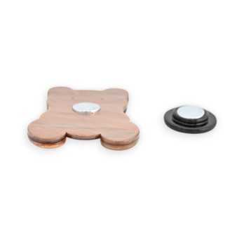 Broche Magnétique Ourson Bicolore en Résine