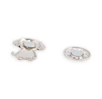 Broche Magnétique Chiot Nœud Papillon Bleu