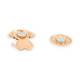Broche Magnétique Chien stylé nuances Rose