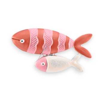 Broche Magnétique Bubble Poisson Rouge