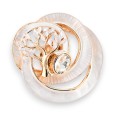 Broche Magnétique Arbre de Vie blanc et doré