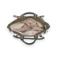 Sac à Main Donna Aléssia Bi-Matière Kaki & Blanc