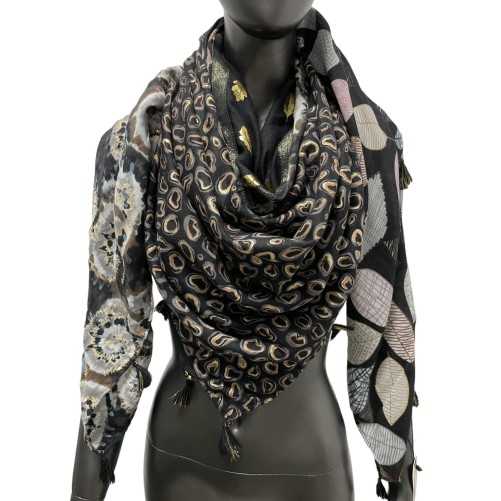 Foulard 4 faces Patchwork Quattro Viscose