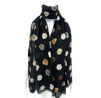 Foulard Élégance Pois Camaïeu
